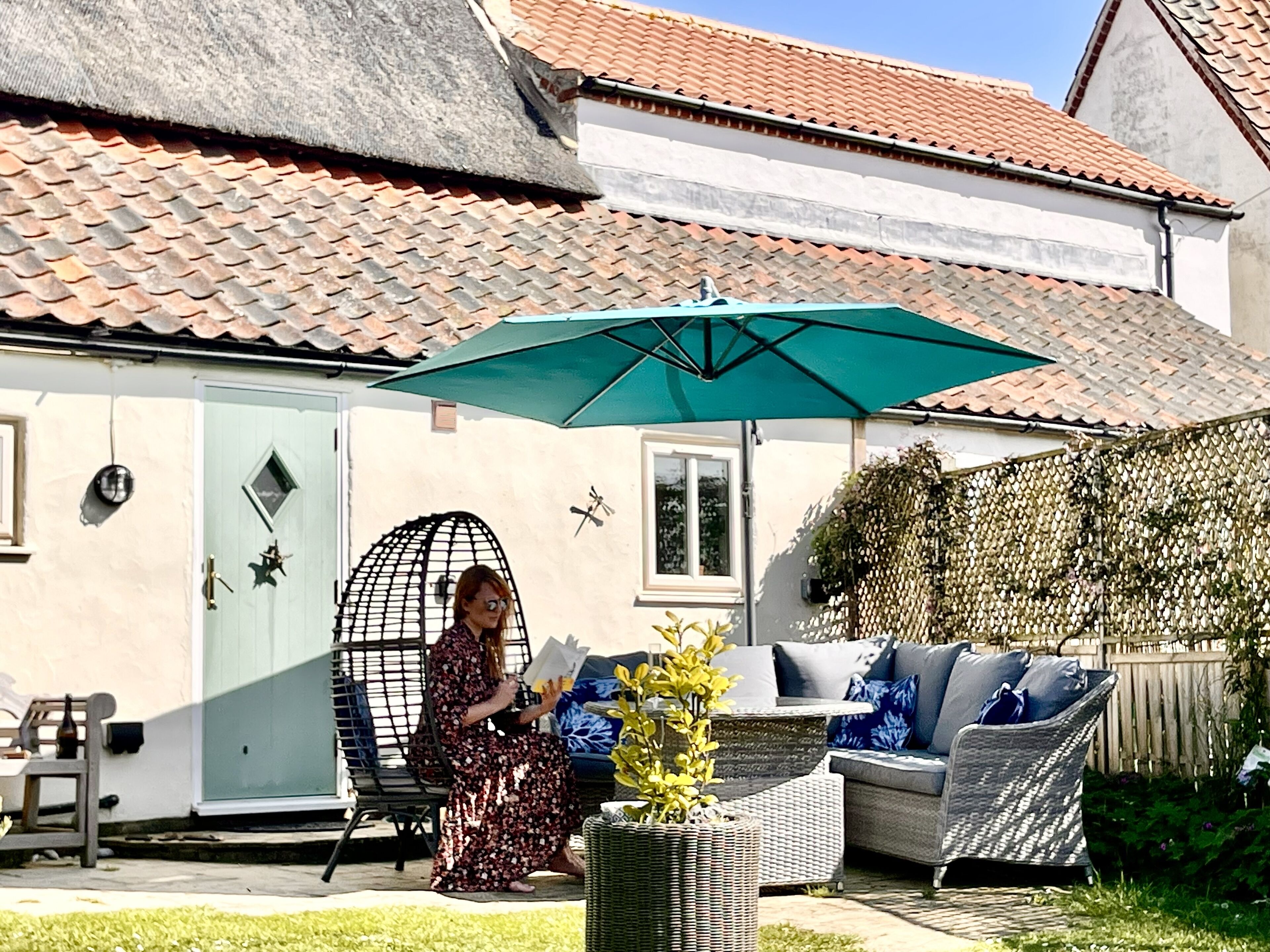 屋外ダイニングエリア