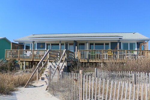 Bright 3BR Beach Home with Deck & Partial Views