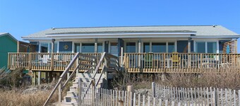 Bright 3BR Beach Home with Deck & Ocean Views