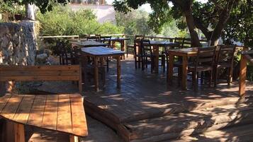 Lunch and dinner served, local cuisine