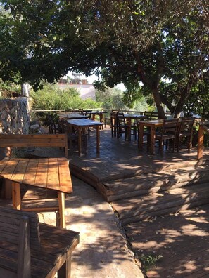 Lunch and dinner served, local cuisine