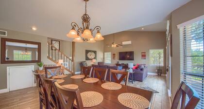 Uusi listaus! Vastikään uusittu 3/2, jossa on pelihuone! Vuodepaikkoja 8.