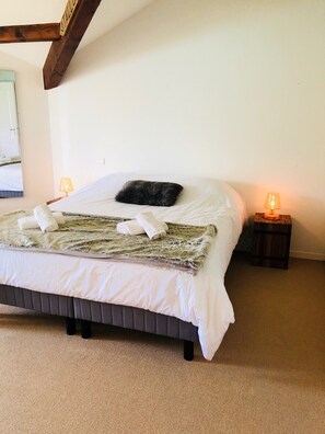 3 slaapkamers, een strijkplank/strijkijzer, gratis wifi, beddengoed