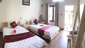 Deluxe Bungalow, 2 Twin Beds, Garden View | Premium bedding, desk, blackout drapes, soundproofing - Tam Coc Family Homestay (Nam Hoa Lu)