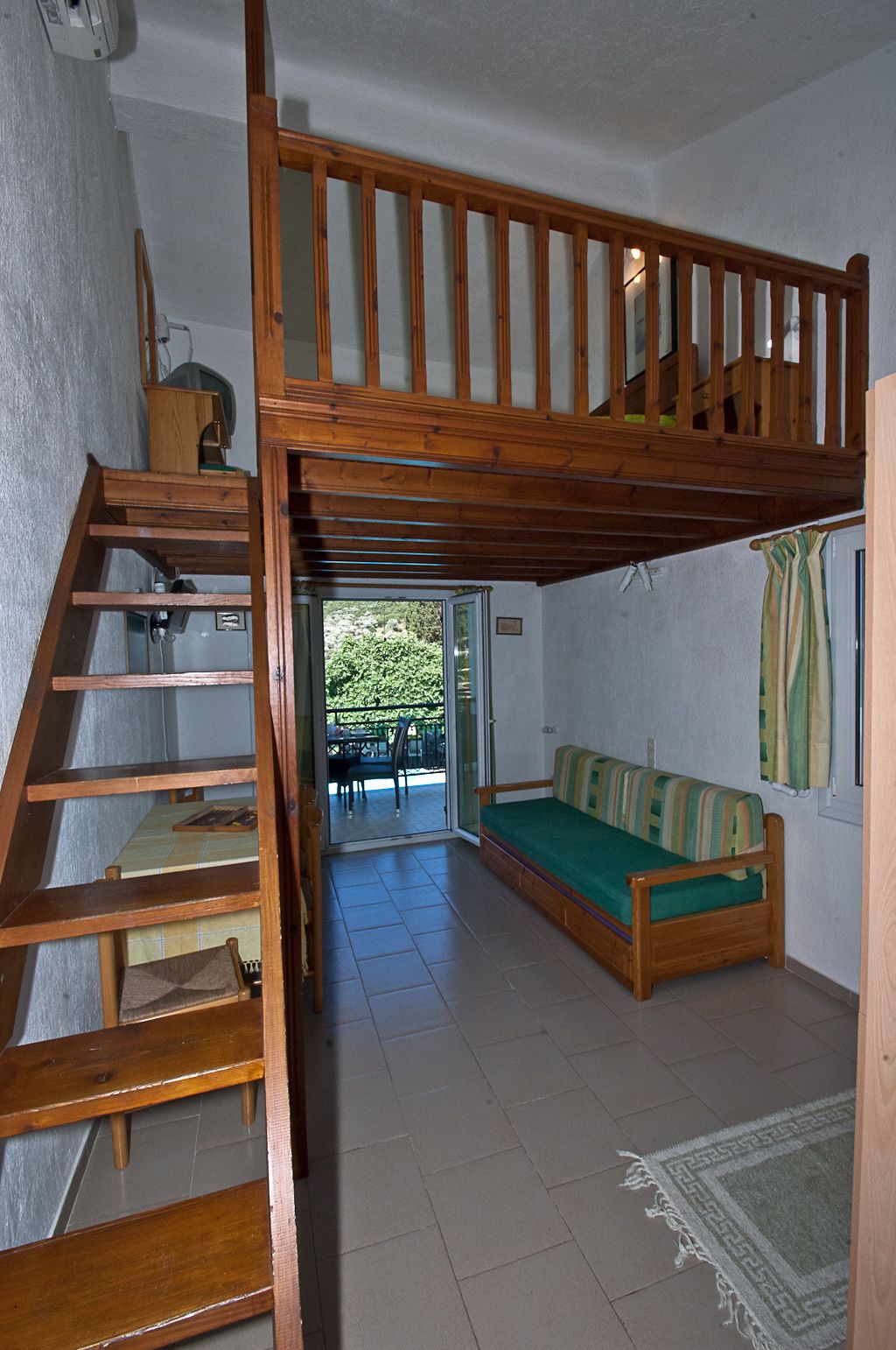 Traditional Duplex, Pool View | Living area