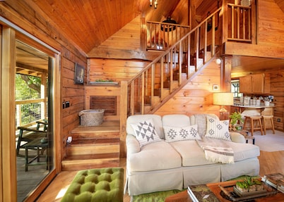 Rare & Private Riverfront Cabin with Natural Swimming Hole
