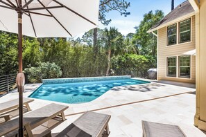 Una piscina riscaldata