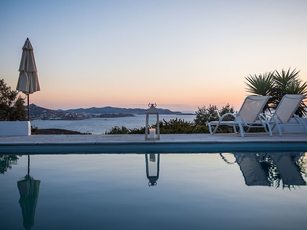 Pool - Sea view property with swimming pool ISLA summer homes (PAROS)