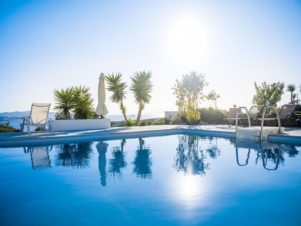Pool - Sea view property with swimming pool ISLA summer homes (PAROS)
