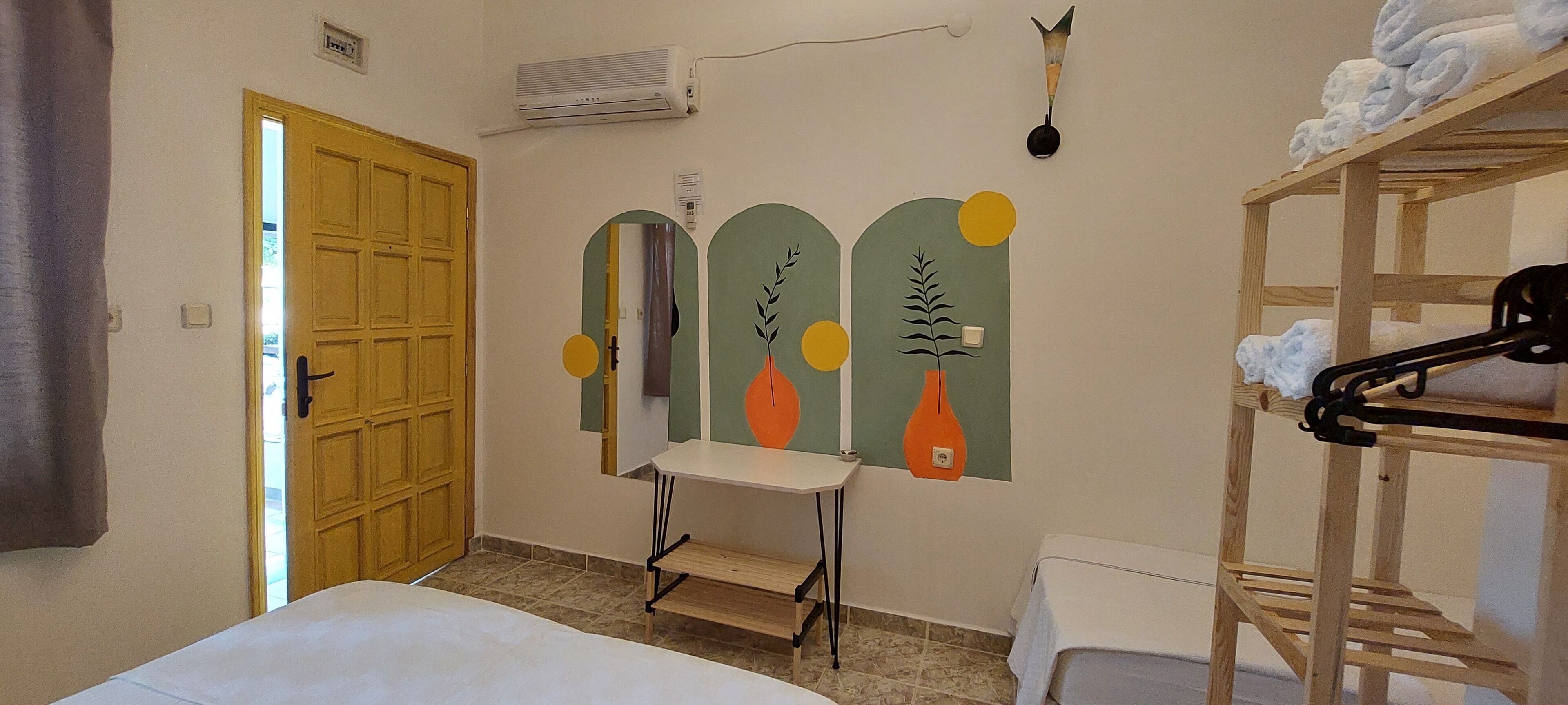 standard triple room | desk, blackout curtains, soundproofing, iron/ironing board