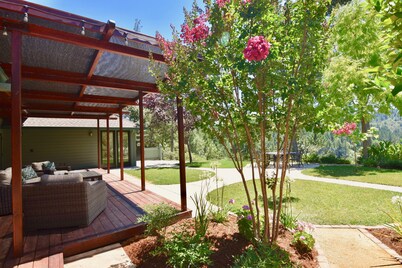 Secluded Luxury Wine Country Home in the hills of west Sonoma County. Sleeps 10.