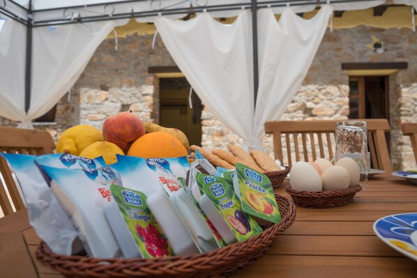 Daily buffet breakfast (EUR 8 per person)