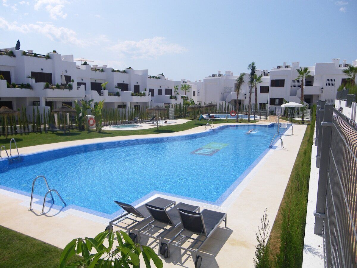 A heated pool