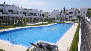 A heated pool
