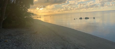 Beach nearby, sun-loungers