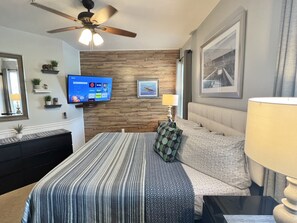 2 habitaciones, tabla de planchar con plancha y cuna de viaje 