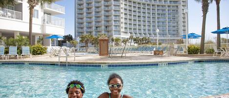 Indoor pool, outdoor pool