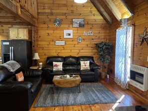 Televisie en een open haard