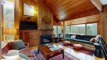 Télévision, lecteur de DVD, livres