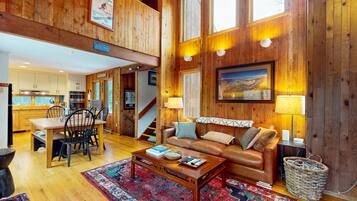 TV, DVD player, books