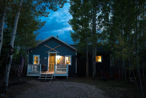 The Little Blue Moose Hideaway - Pet Friendly Secluded Cabin -10 min to RMNP