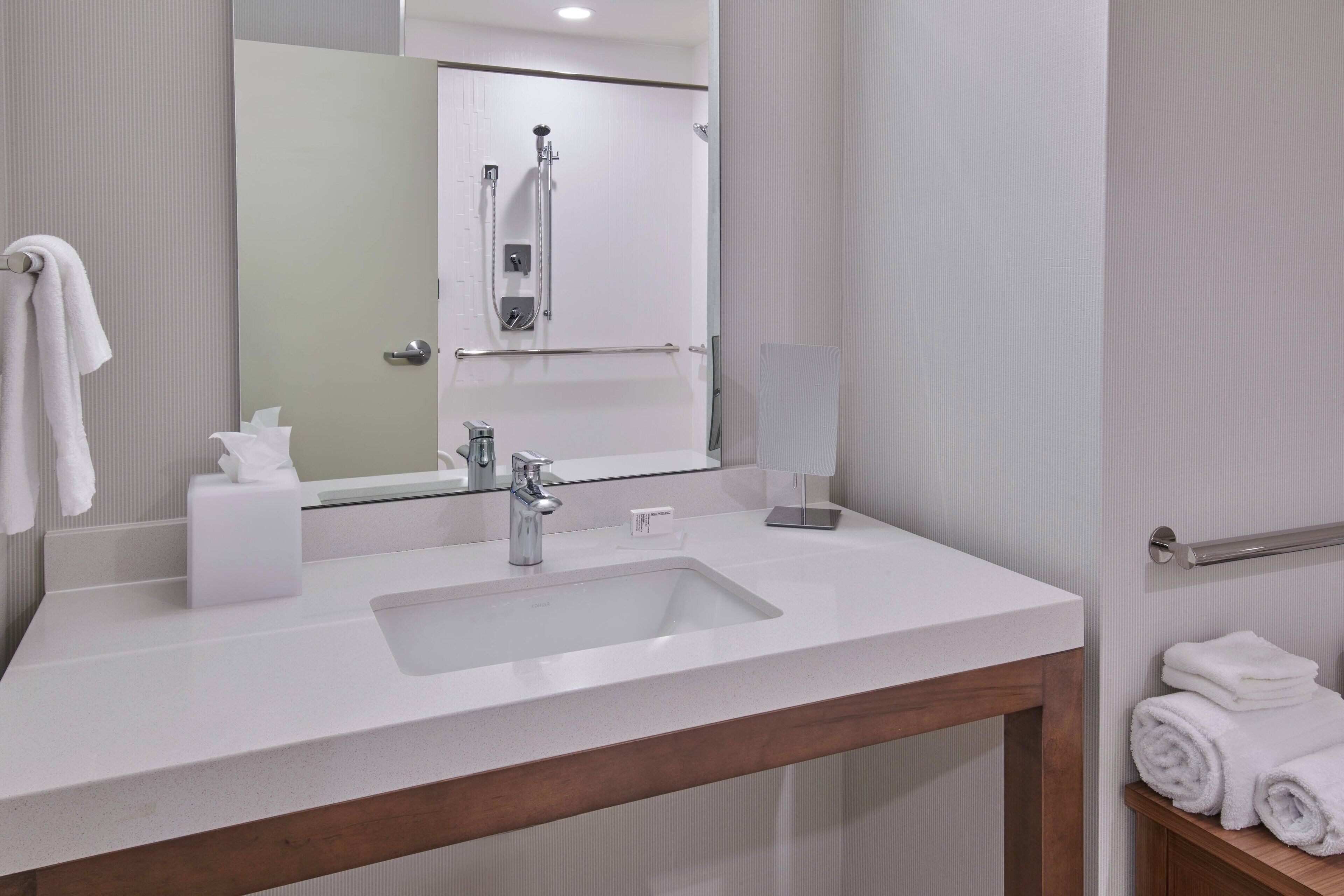 free toiletries, hair dryer, towels, soap