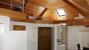 Deluxe Apartment (Maisonette) | Living area | 80-cm Smart TV with cable channels