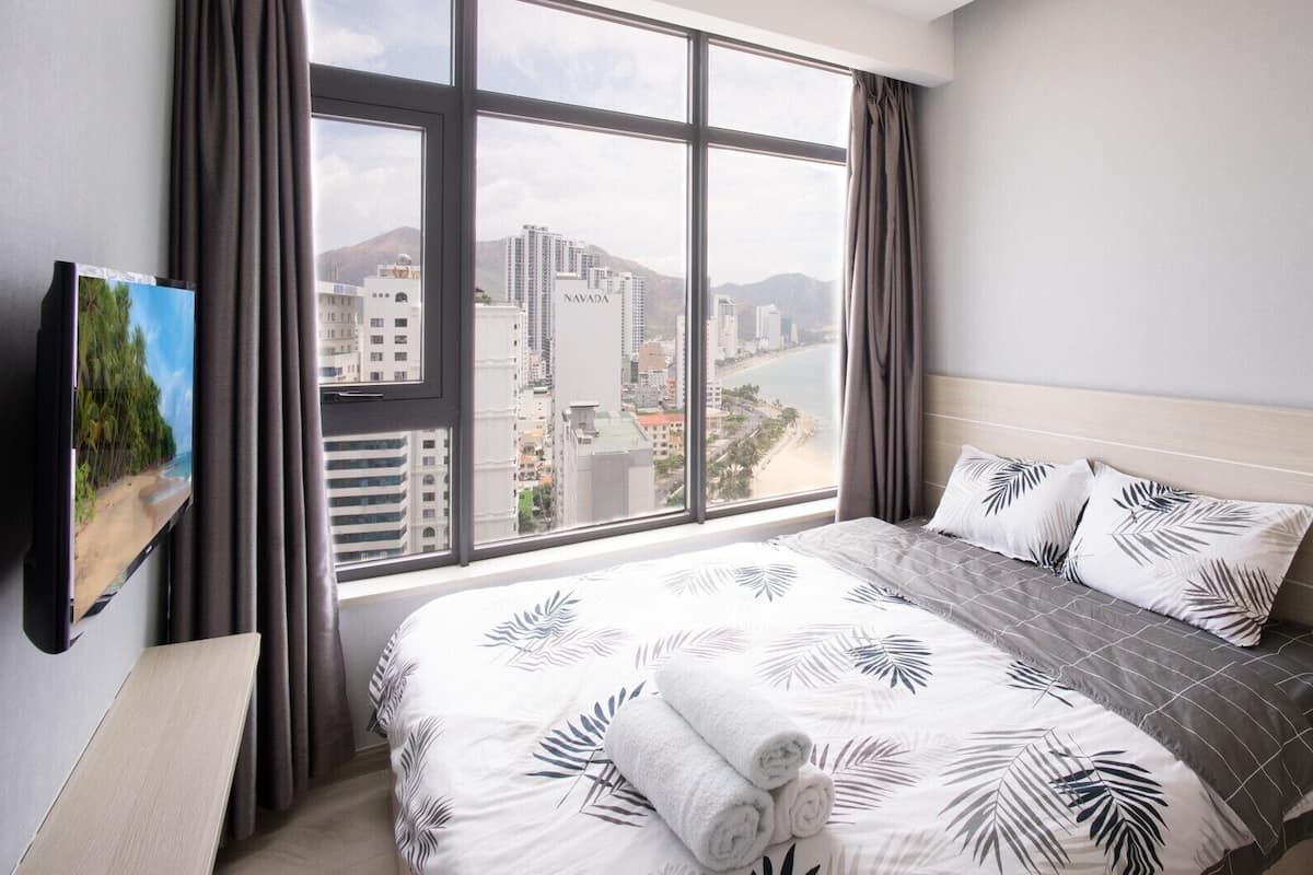 Comfort appartement, 2 slaapkamers, uitzicht op zee | Gratis wifi