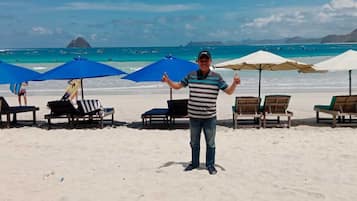 Vlak bij het strand