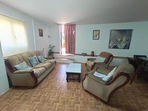 TV, fireplace, books - Vivienda Turistica "El Coberteras" with private swimming pool, fireplace, barbecue. (Cogollos de Guadix)