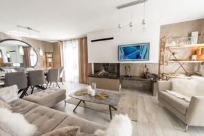 Tv och eldstad
