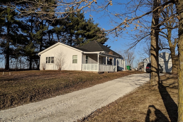 Private driveway and exterior
