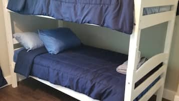4 bedrooms, iron/ironing board, travel crib, WiFi