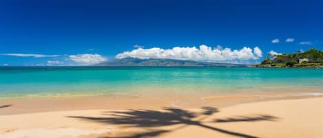 Sun loungers, beach towels, fishing