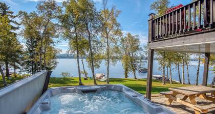 Bolduc's Lakefront Lodge | Family Fun w/ Dock, View, Ping Pong, Foosball, & Hot Tub