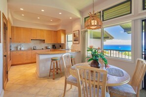 Fridge, microwave, oven, stovetop - Reduced Rates! Fabulous ocean and coastal view villa, with a lanai you may never want to leave! (Lahaina)
