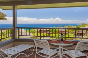 Outdoor dining - Reduced Rates! Fabulous ocean and coastal view villa, with a lanai you may never want to leave! (Lahaina)