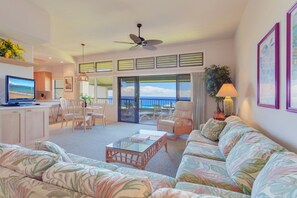 TV, DVD player, stereo - Reduced Rates! Fabulous ocean and coastal view villa, with a lanai you may never want to leave! (Lahaina)