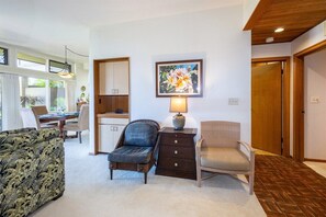 TV, DVD player, stereo