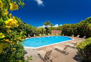 A heated pool