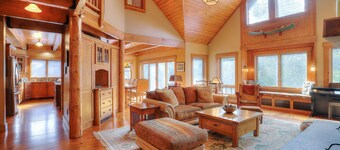 Potters Place Retreat/Event Venue - Log home, large spacious barn, and bunkhouse on Rangeley Lake