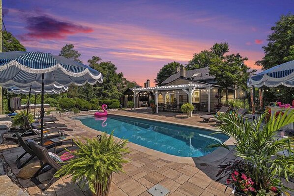 A heated pool