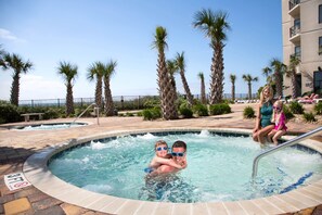 Outdoor spa tub - Directly Oceanfront Sun Suite + Official On-Site Rental Privileges (Myrtle Beach)