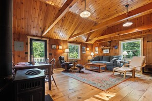 Smart TV, fireplace, video-game console