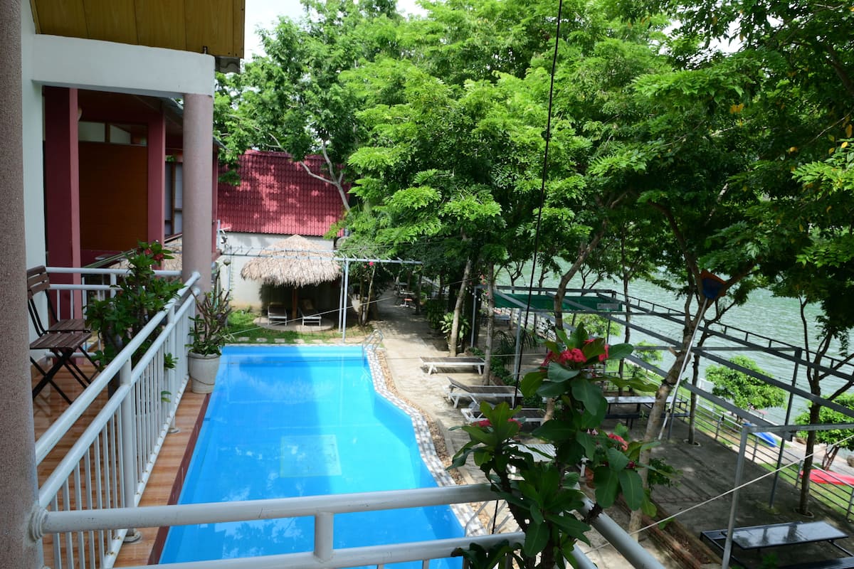 Quadruple Room, Lake View | Terrace/patio