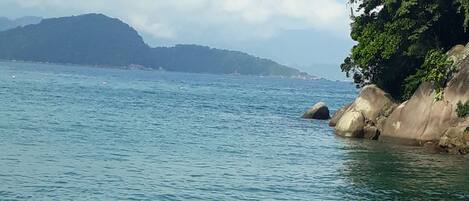 On the beach, white sand, free beach cabanas, beach shuttle