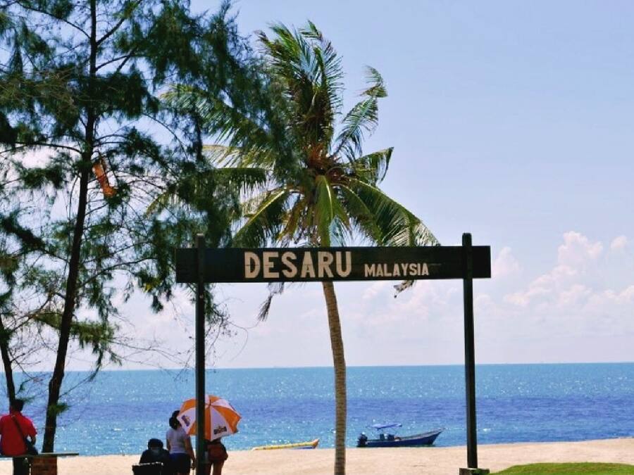 Beach nearby, white sand