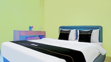 Kamar Double Standar | 1 kamar tidur, meja kerja, Wi-Fi gratis, dan seprai linen