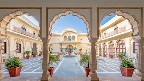 Property entrance - Dhula Garh  A Heritage Hotel (Jamwa Ramgarh)