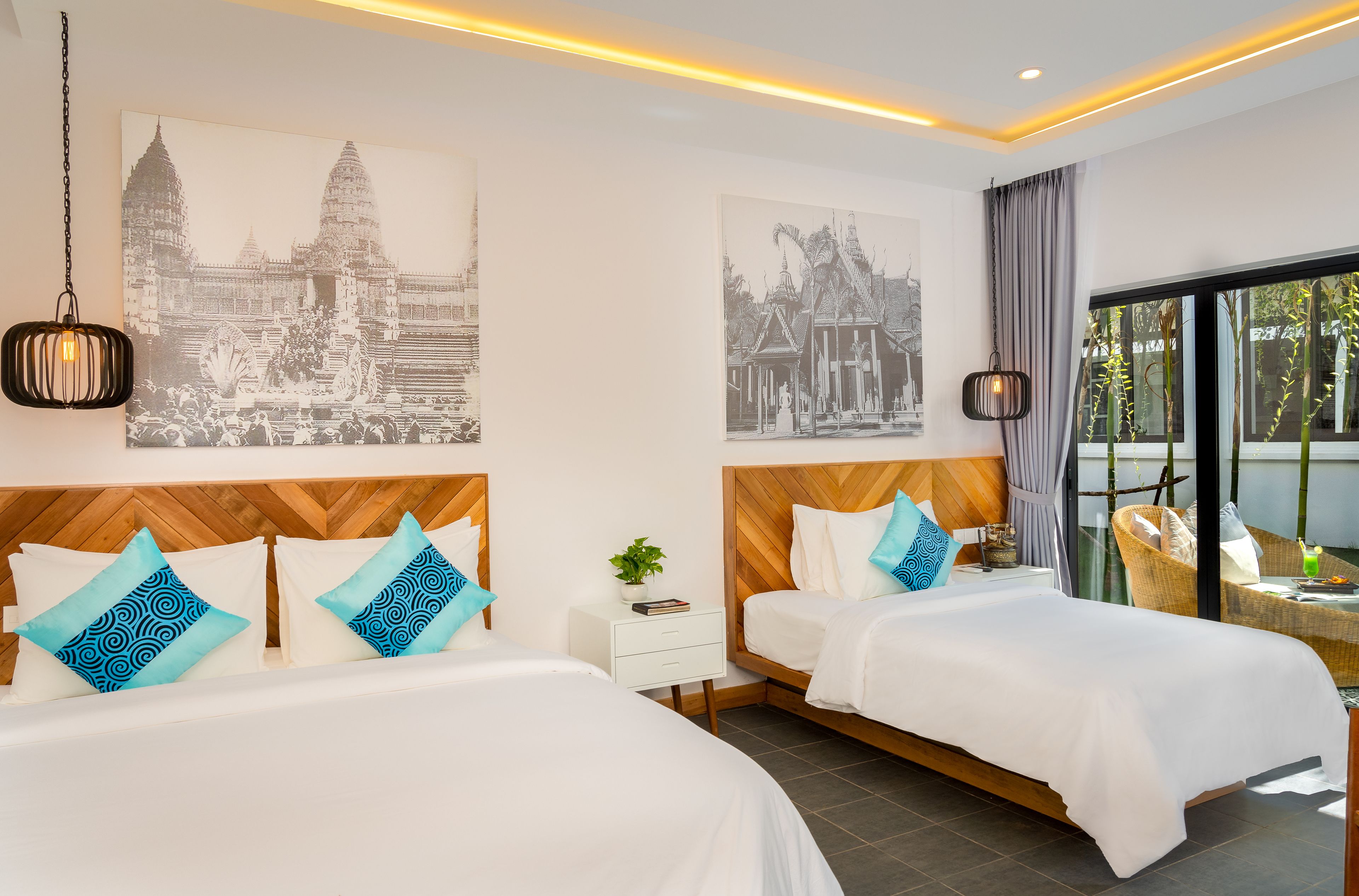 classic triple room, 1 bedroom, non smoking, pool view | egyptian cotton sheets, premium bedding, minibar, in-room safe